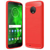 Flexi Slim Carbon Fibre Case for Motorola Moto G6 - Brushed Red